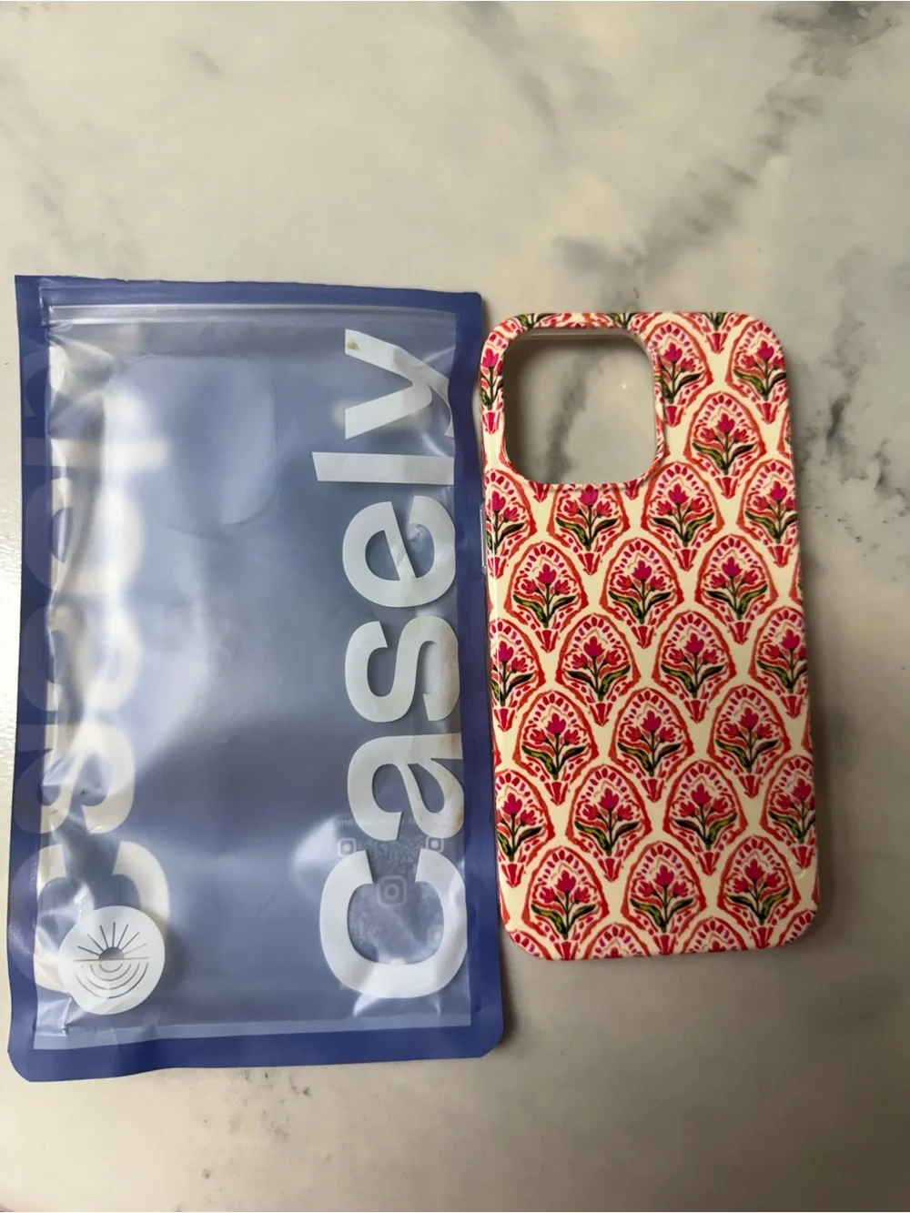 Floral Pink & Cream Decorative Phone Case - Brand Unknown